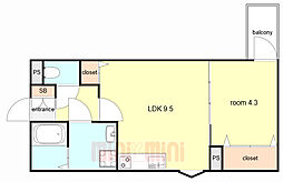 間取図画像 1LDK