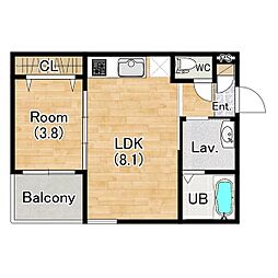 間取図画像 1LDK