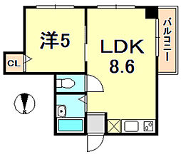 間取図画像 1LDK
