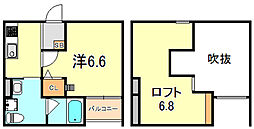 LeLien 1Kの間取図画像