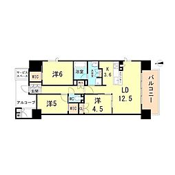 ジオ明石本町 3LDKの間取図画像