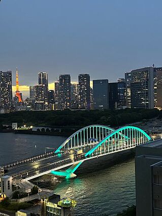 バルコニーから...