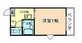 兵庫県川西市中央町（賃貸マンション1K・3階・20.00㎡） その2