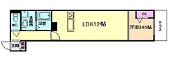 シャーメゾンエイゼット 1LDKの間取図画像