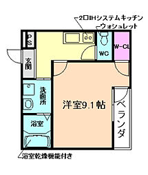 NouvellePorte 1Kの間取図画像