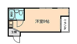 セラ・プレイズ城南 ワンルームの間取図画像