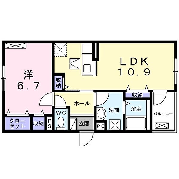 兵庫県尼崎市瓦宮１丁目(賃貸アパート1LDK・1階・44.72㎡)の写真 その2