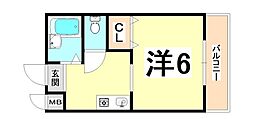 間取図画像 1K