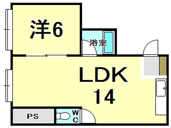 兵庫県尼崎市東難波町５丁目(賃貸マンション1LDK・1階・32.00㎡)の写真 その2