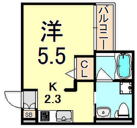 兵庫県尼崎市食満７丁目(賃貸アパート1R・1階・20.13㎡)の写真 その2