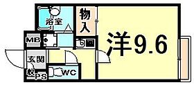 兵庫県尼崎市次屋１丁目（賃貸アパート1K・2階・26.09㎡） その2