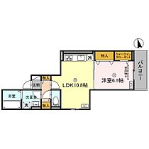 兵庫県尼崎市立花町１丁目（賃貸アパート1LDK・3階・44.04㎡） その2