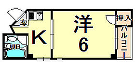 兵庫県伊丹市野間６丁目（賃貸マンション1K・2階・18.14㎡） その2