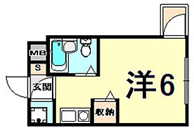 兵庫県尼崎市武庫町１丁目（賃貸マンション1R・2階・18.00㎡） その2