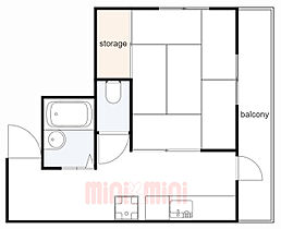 兵庫県尼崎市杭瀬本町２丁目（賃貸マンション1K・3階・25.00㎡） その2