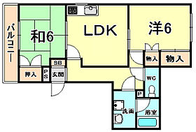 兵庫県尼崎市食満７丁目（賃貸マンション2LDK・3階・54.21㎡） その2