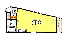 兵庫県尼崎市武庫之荘１丁目（賃貸マンション1R・2階・18.80㎡） その2