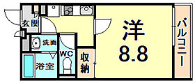 兵庫県尼崎市東本町３丁目（賃貸マンション1K・3階・25.84㎡） その2