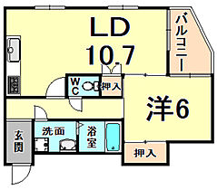 兵庫県伊丹市伊丹６丁目（賃貸マンション1LDK・1階・43.00㎡） その2