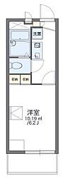 レオパレスさくらWest 1Kの間取図画像