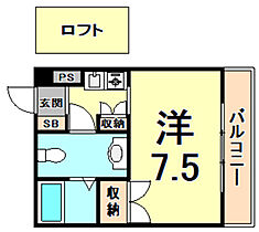 兵庫県尼崎市武庫之荘２丁目（賃貸マンション1K・6階・22.44㎡） その2