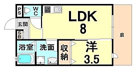 兵庫県尼崎市塚口町３丁目（賃貸マンション1LDK・1階・29.06㎡） その2