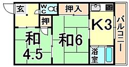 間取図画像 2K