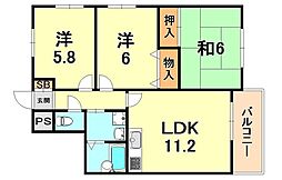 間取図画像 3LDK