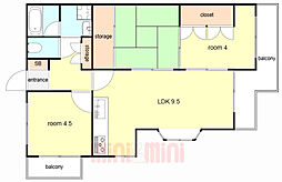 ときわ西山ハイツ 2階/301