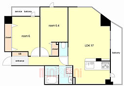 間取図画像 2LDK