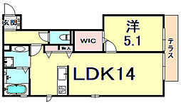 間取図画像 1LDK