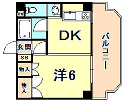 間取図画像 1DK