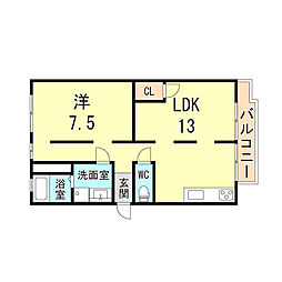 間取図画像 1LDK