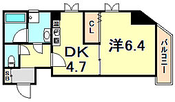 ファゼンダ78 1DKの間取図画像
