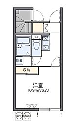 レオネクストディアベルジュ1 1Kの間取図画像