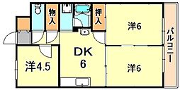 間取図画像 3DK