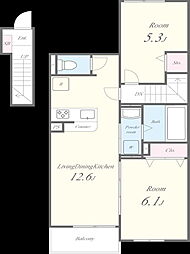 間取図画像 2LDK