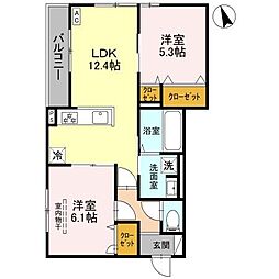 間取図画像 2LDK