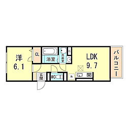 間取図画像 1LDK