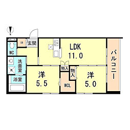 間取図画像 2LDK