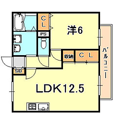 間取図画像 1LDK