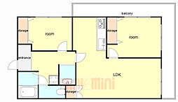 間取図画像 2LDK