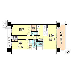 間取図画像 2LDK