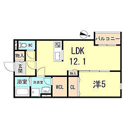 間取図画像 1LDK