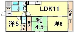 ローレルハイム大島 3LDKの間取図画像