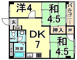 間取図画像 3DK