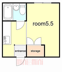 間取図画像 ワンルーム
