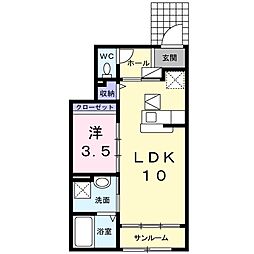 間取図画像 1LDK