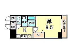 間取図画像 1K