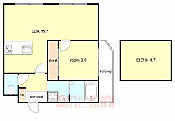 間取図画像 1LDK